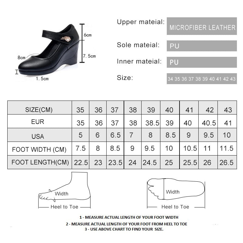 Platform Wedge Heel Shallow Mouth Woman Shoes