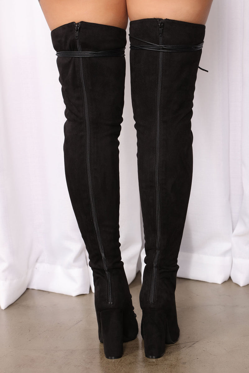 Living Legacy Over The Knee Boots - Black