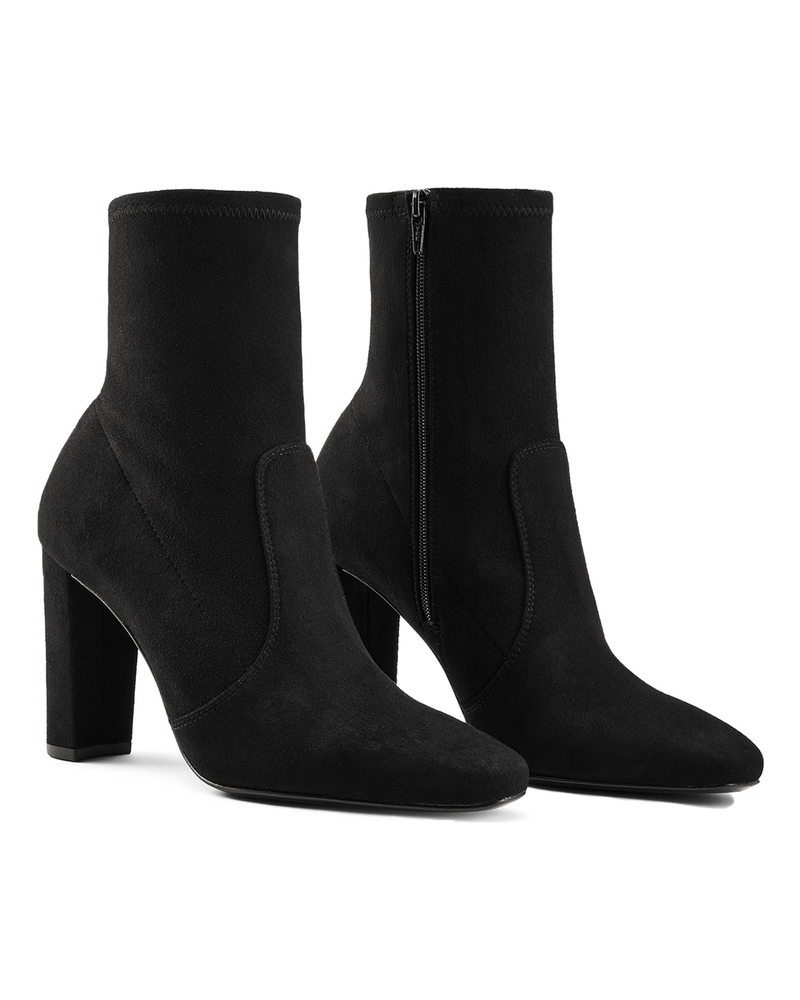 Paz 90 Stretch: Black Suede
