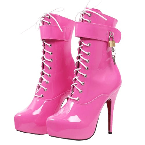 LOCKABLE SISSY SLUT HEELS