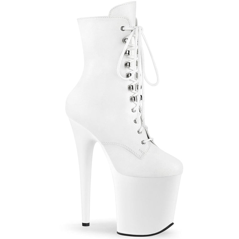 FLAMINGO-1020 White Faux Leather/White Matte