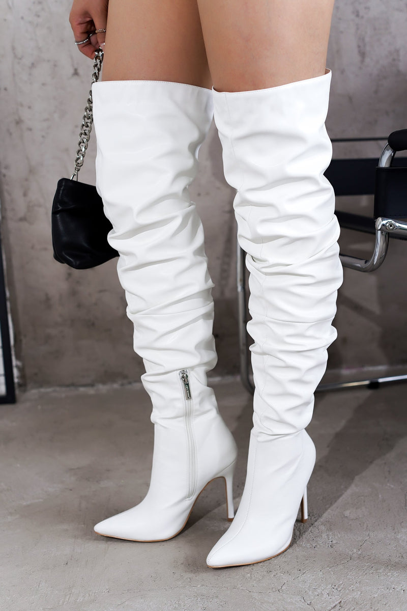 Pointy Over The knee High Boots Leexa Cape Robbin