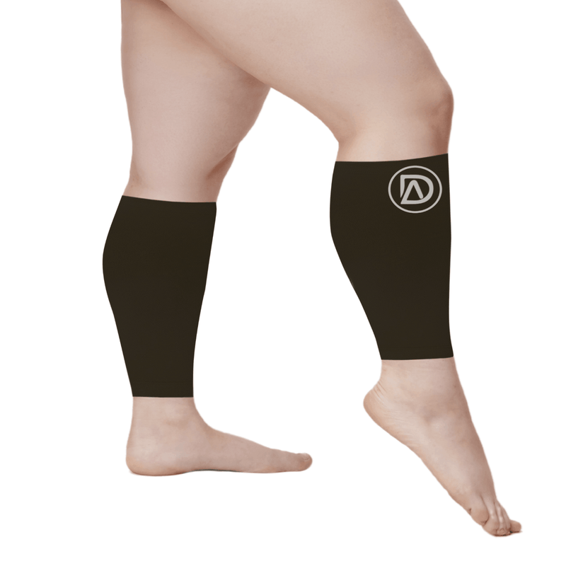 SHORT LENGTH | Plus Size Compression Calf Sleeves 10in 20-30 mmHg (SHORT) by Dominion Active