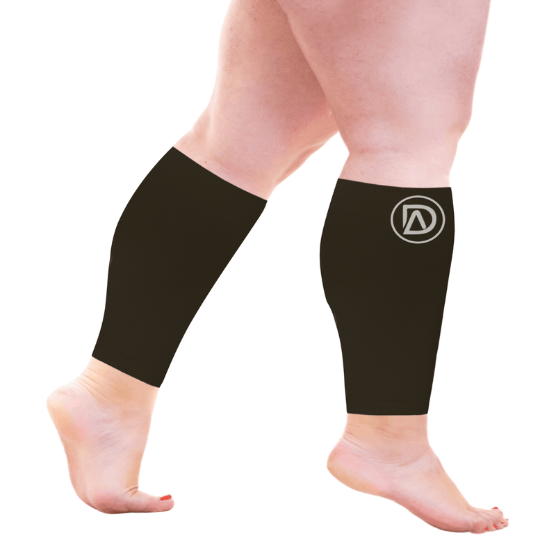 SHORT LENGTH | Plus Size Compression Calf Sleeves 10in 20-30 mmHg (SHORT) by Dominion Active