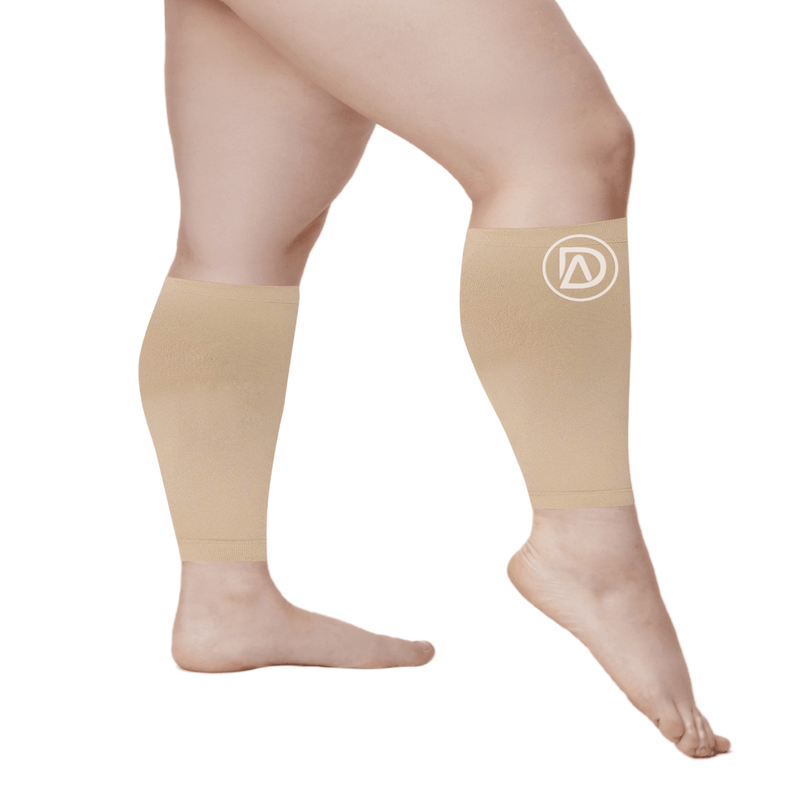 SHORT LENGTH | Plus Size Compression Calf Sleeves 10in 20-30 mmHg (SHORT) by Dominion Active