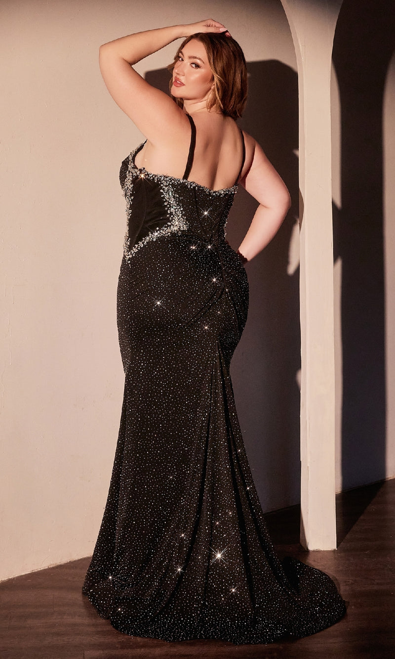 Long Plus-Size Prom Dress: Ladivine CM365C