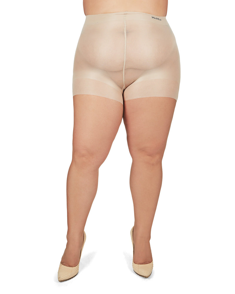Plus Size Curvy Ultra Sheer Control Top Pantyhose