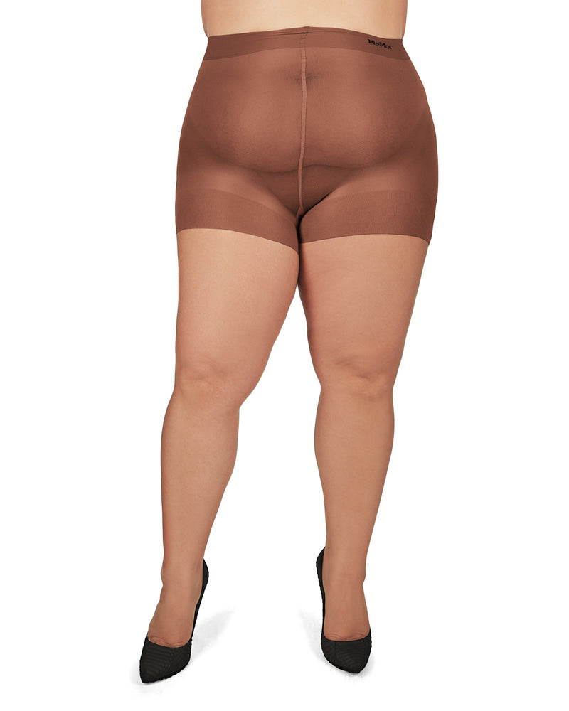 Plus Size Curvy Ultra Sheer Control Top Pantyhose