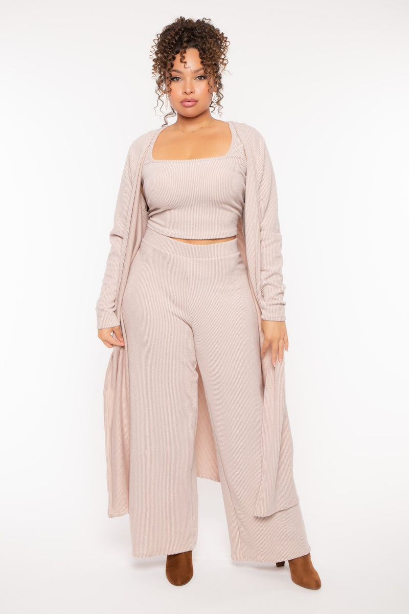 Plus Size Colette 3Pc Matching Set- Taupe