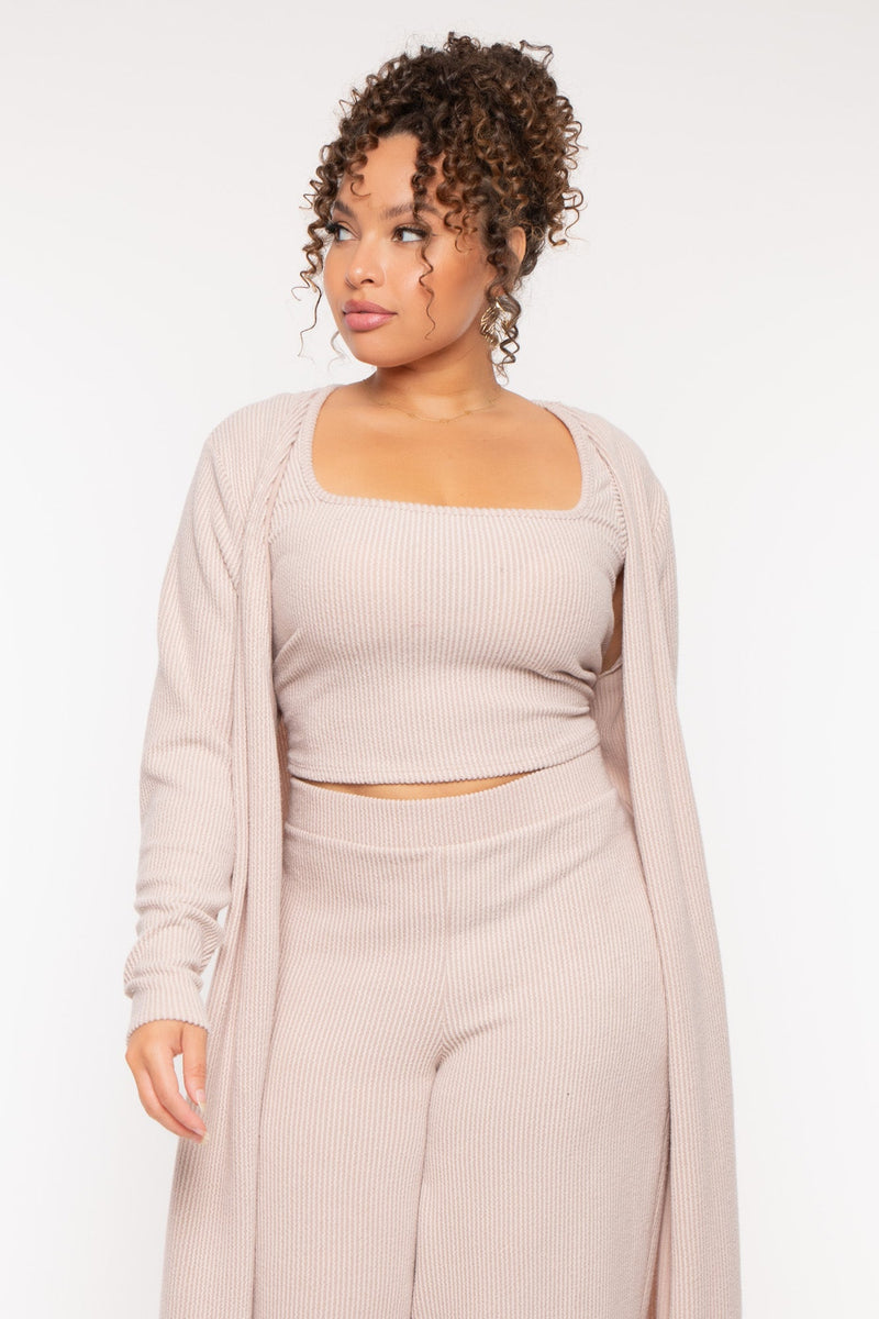 Plus Size Colette 3Pc Matching Set- Taupe