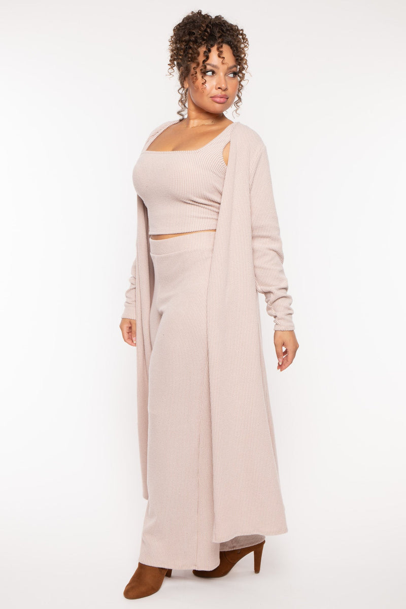 Plus Size Colette 3Pc Matching Set- Taupe