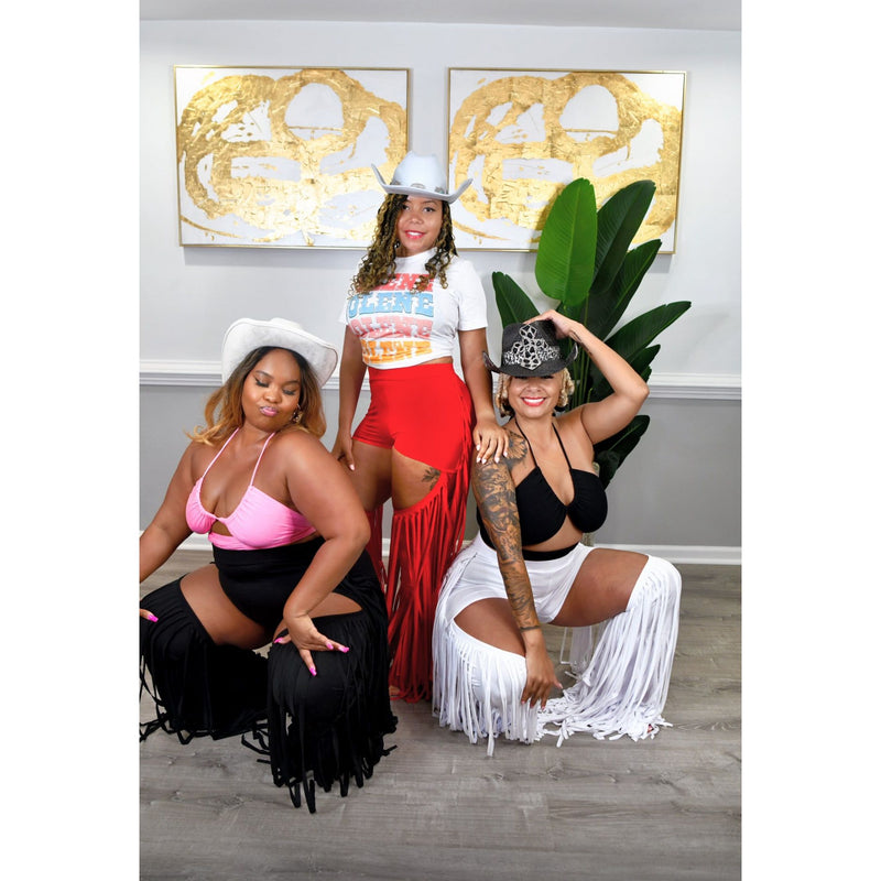 Cowboy Carter Fringe(white,black)- Plus size