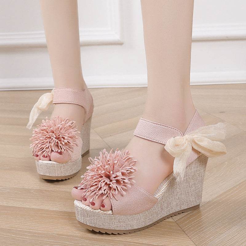 Plus Size Women's Platform Wedge Sandals - Trendy Peep Toe Style 2025