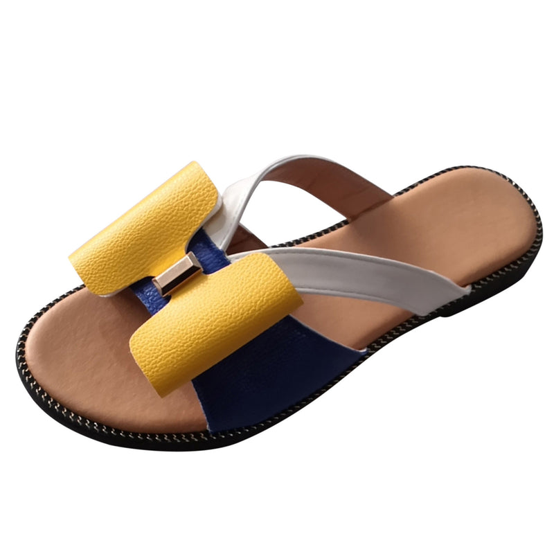 Women's Slippers Cute Butterfly-Knot Casual Sandals Lady Slides Flats Plus Size