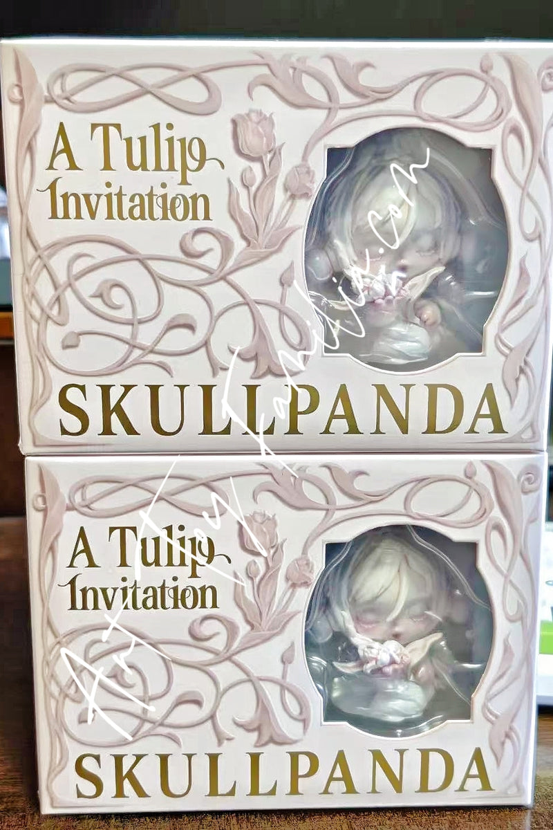 Skullpanda × Uniqlo A Tulip Invitation Figurine - 花笺手办