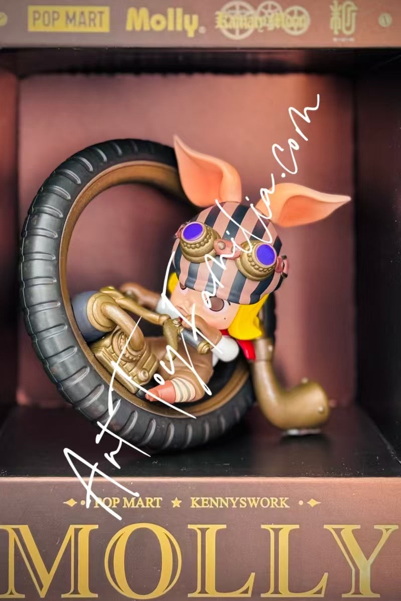 Molly Steam Punk Piggy Bike Figurine - Molly 蒸汽朋克机车小猪吊卡