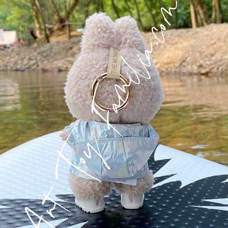 Doll Cloth Silver Laser Vest Set For Labubu - 094