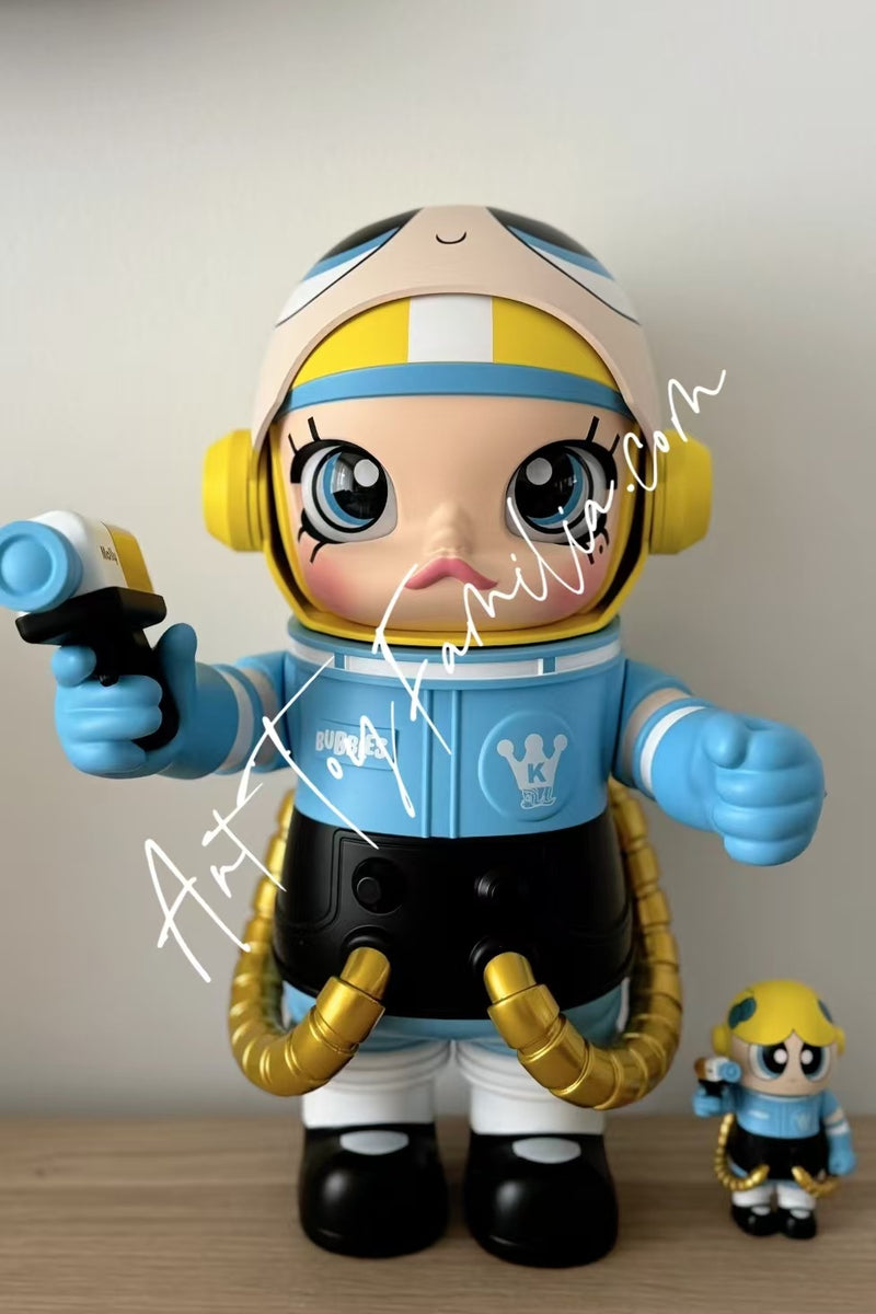 Mega Space Molly 400%+100% The Powerpuff Girls Bubbles - 飞天小女警泡泡400%+100%