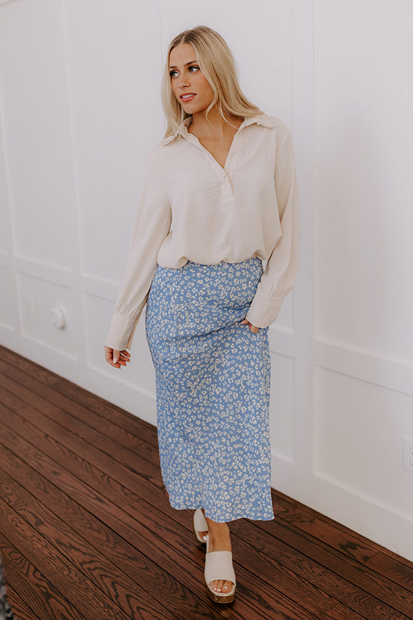 Luxe Lifestyle Pearl Embellished Top in Cream