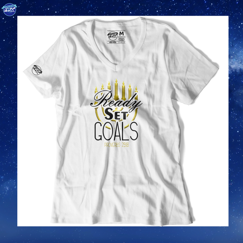 Ready Set Goals V-Neck (Adult) (Will Be Discontinued)