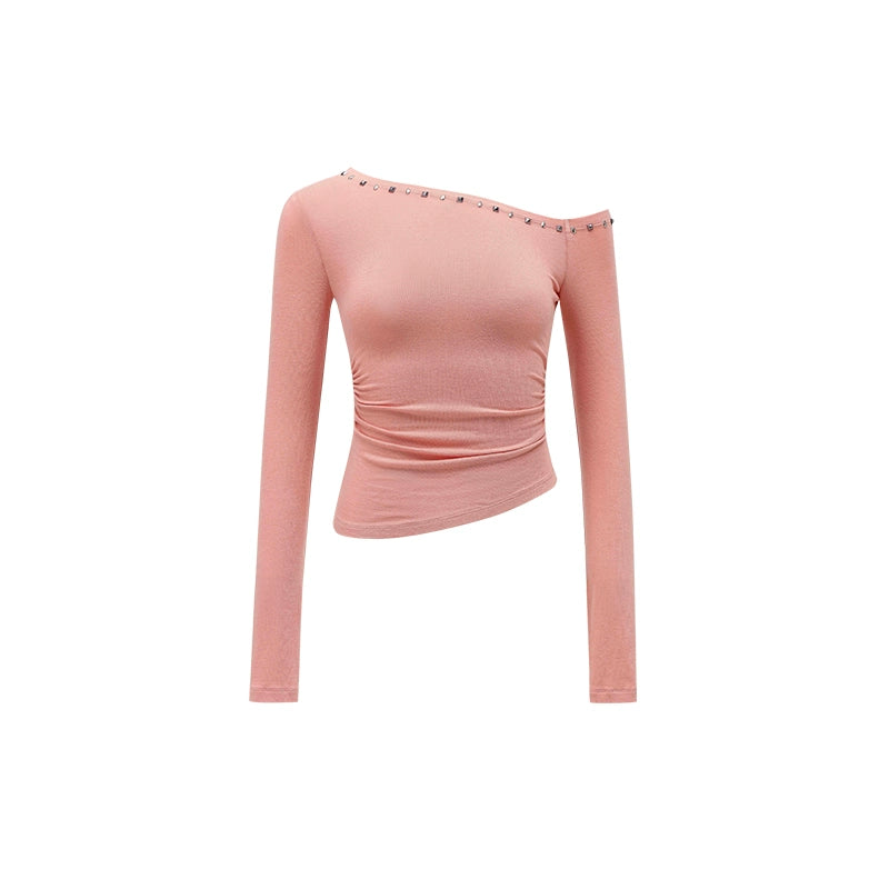 Asymmetric Embellished Blouse