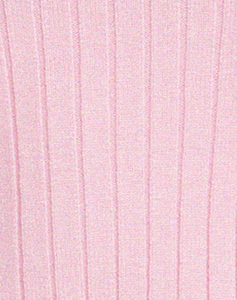 Shae Bandeau Knitted Top in Pink