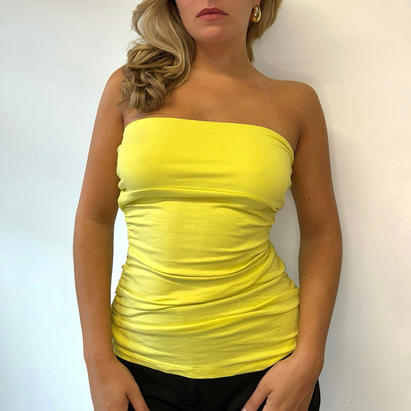 Yellow bandeau top - Size S/M