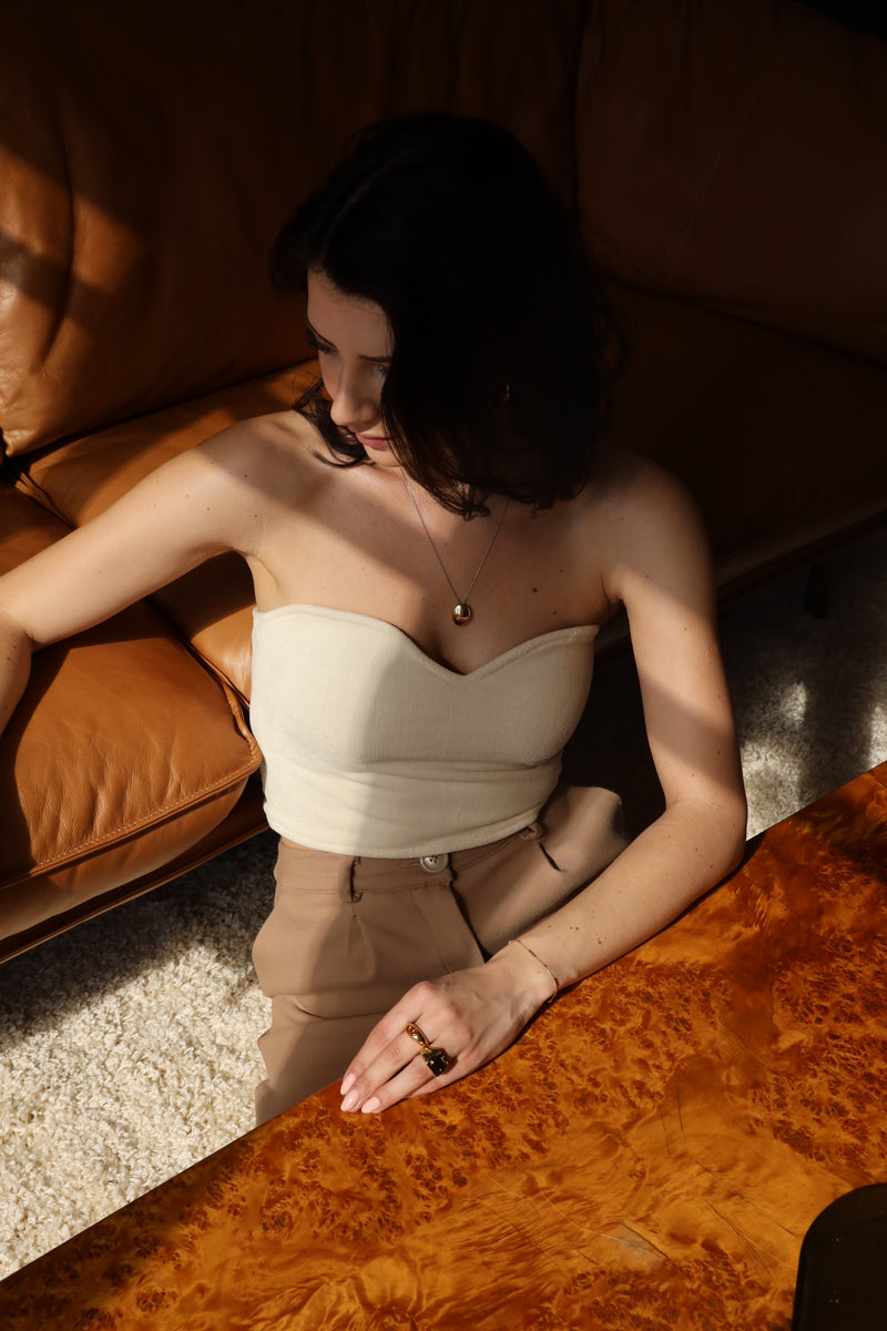 Alice Sweetheart Bandeau Crop Top