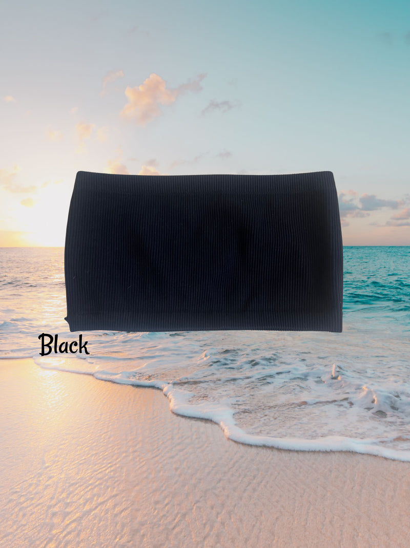 THICK RIBBED BANDEAU