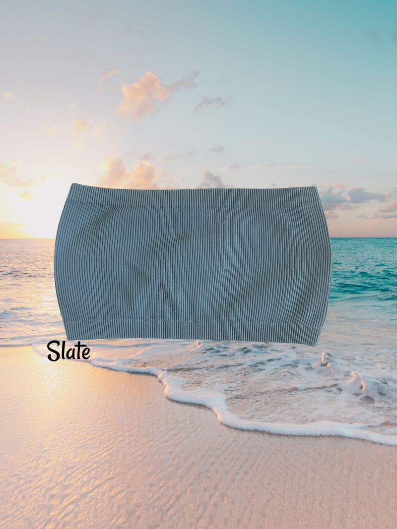 THICK RIBBED BANDEAU