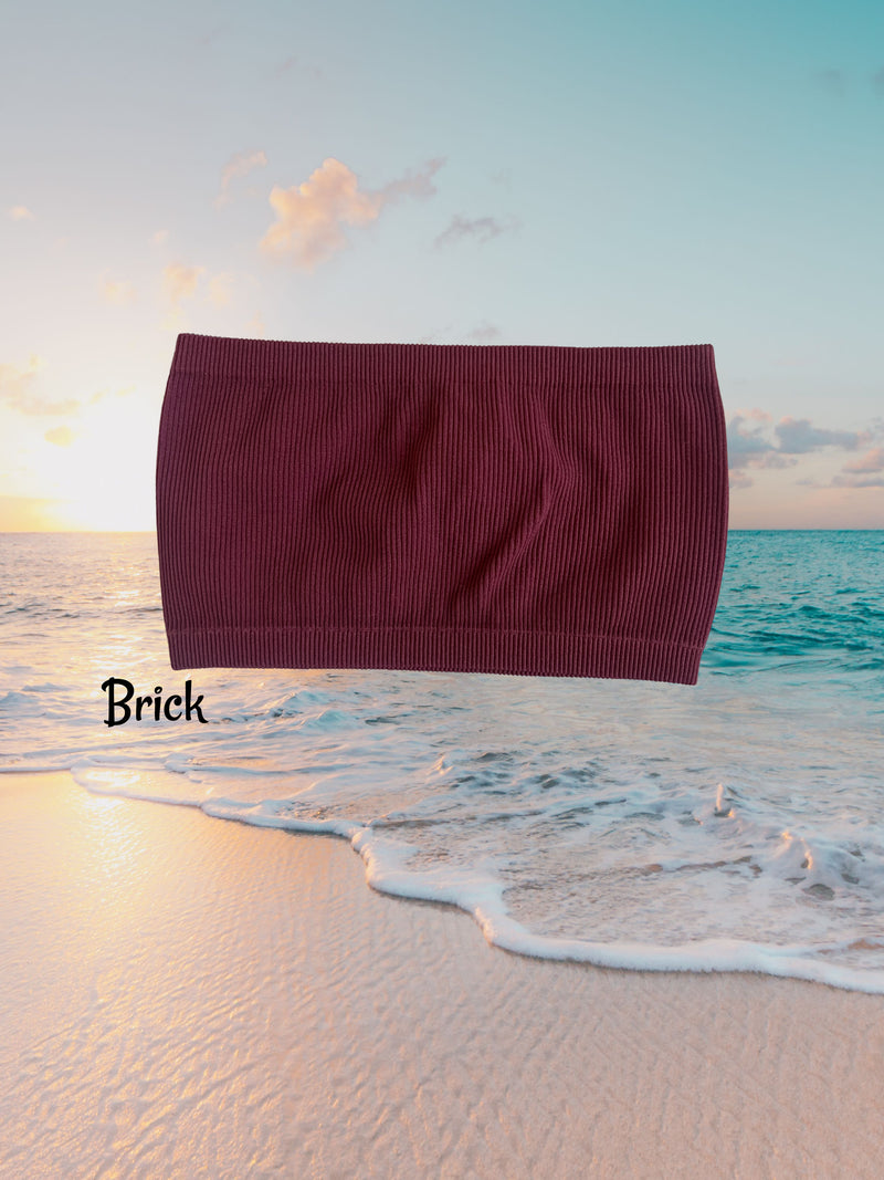 THICK RIBBED BANDEAU