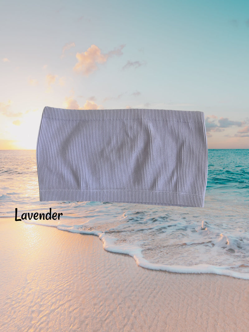 THICK RIBBED BANDEAU