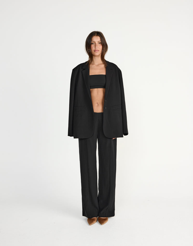 Maribel Bandeau Top (Black)