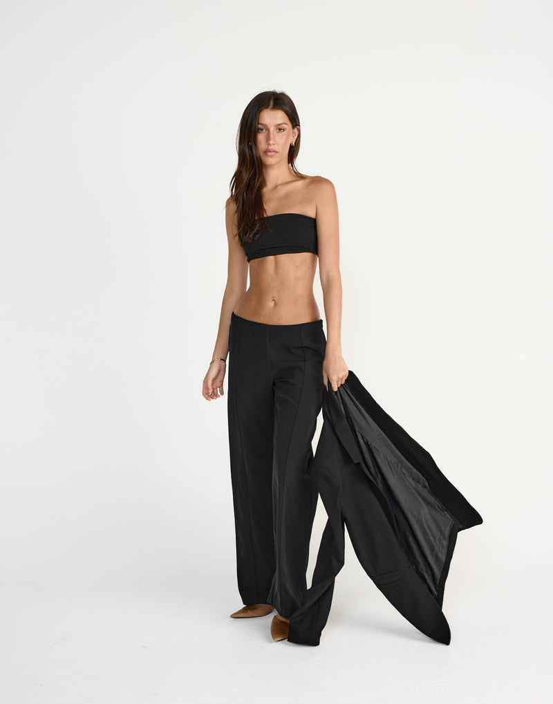 Maribel Bandeau Top (Black)