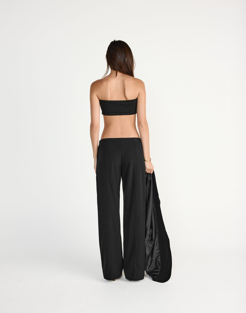 Maribel Bandeau Top (Black)