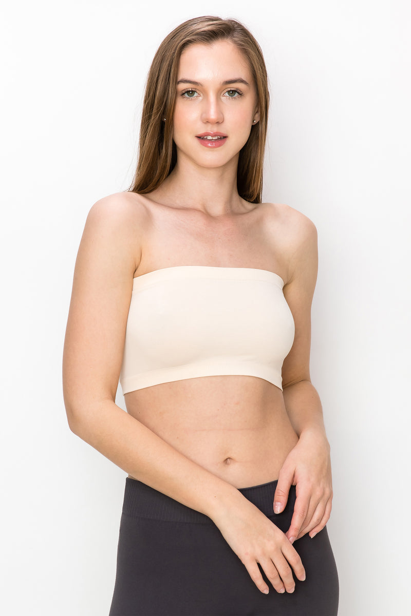 KURVE BUTTER SOFT SEAMLESS MINI BANDEAU TUBE TOP