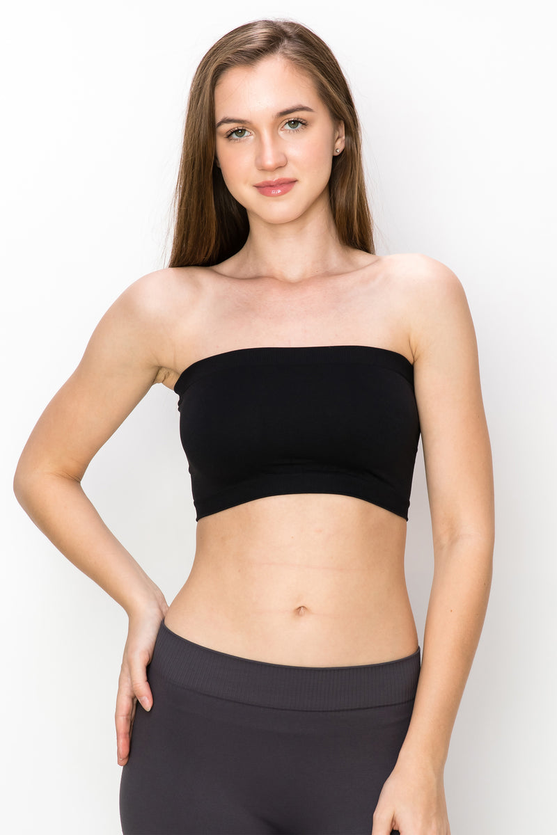 KURVE BUTTER SOFT SEAMLESS MINI BANDEAU TUBE TOP