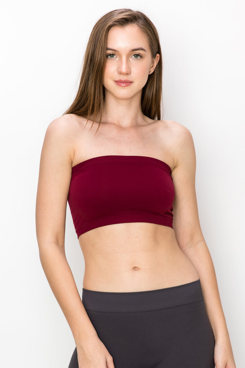 KURVE BUTTER SOFT SEAMLESS MINI BANDEAU TUBE TOP