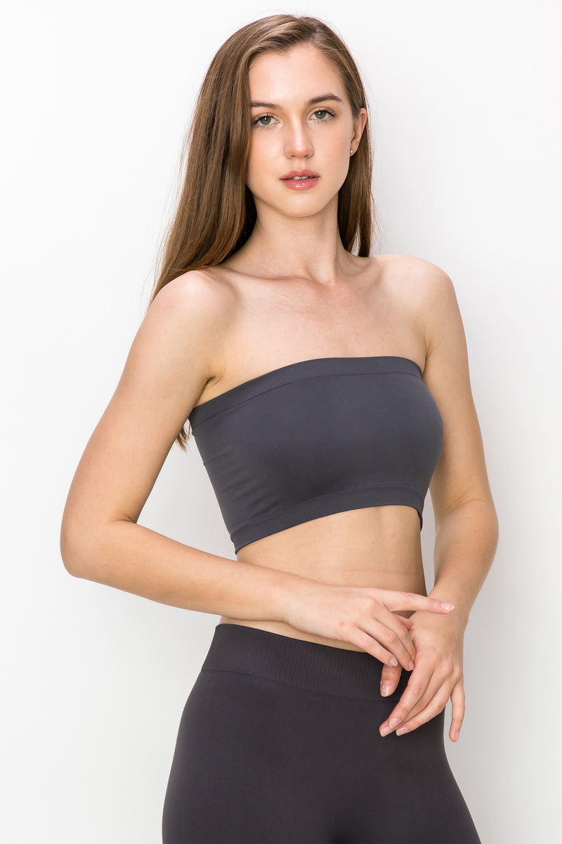 KURVE BUTTER SOFT SEAMLESS MINI BANDEAU TUBE TOP