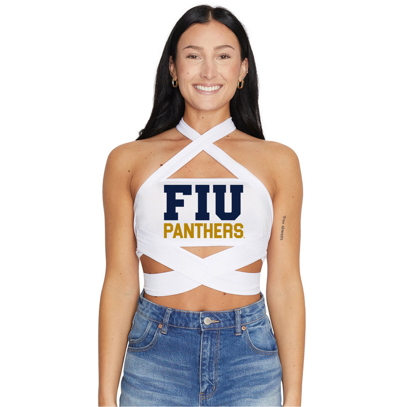 FIU Panthers White Multi Way Bandeau Top