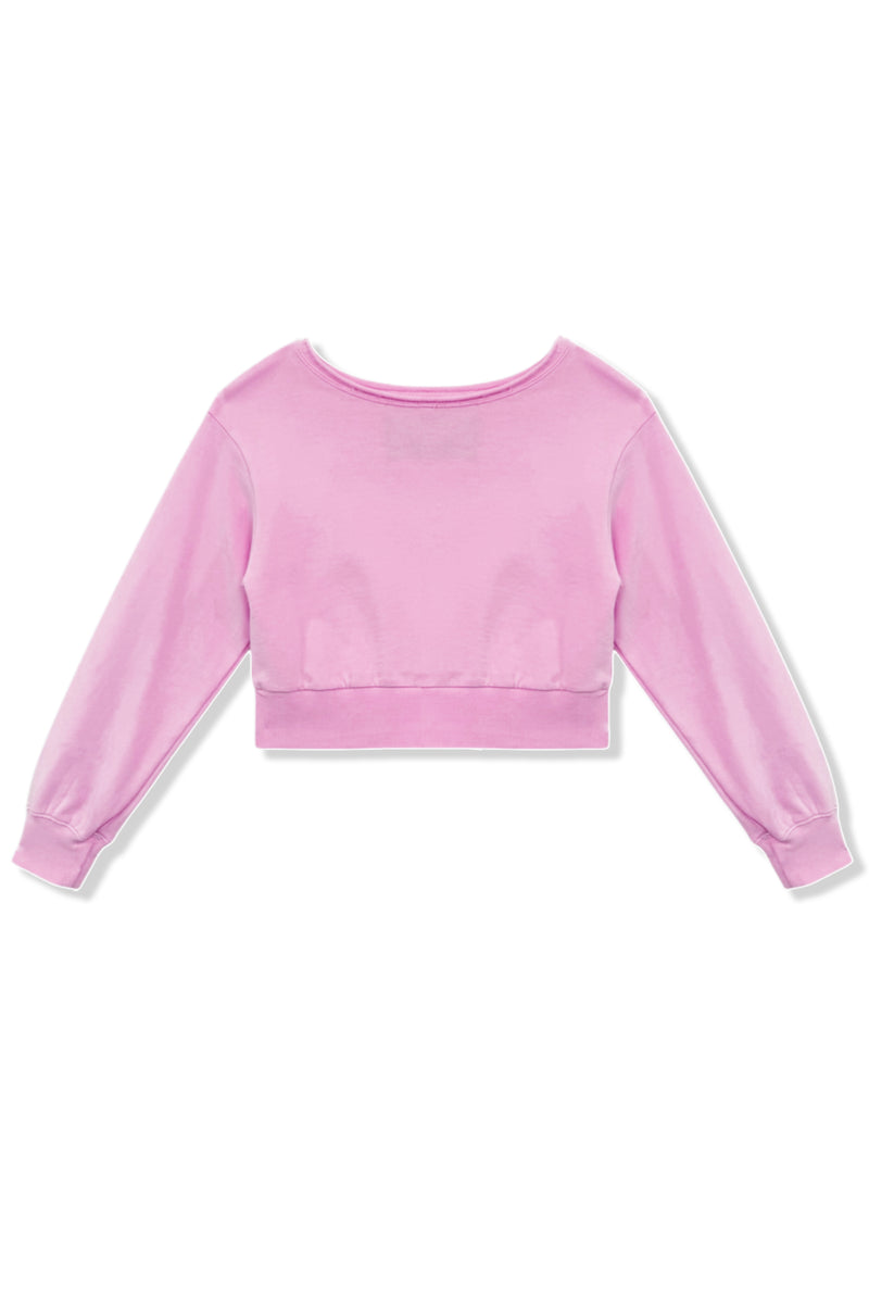 TWEEN TRISTAN VINTAGE STYLE OFF SHOULDER CROP TOP