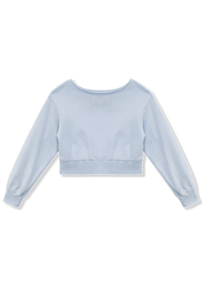 TWEEN TRISTAN VINTAGE STYLE OFF SHOULDER CROP TOP