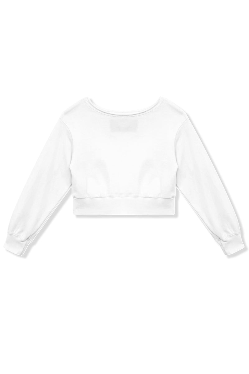 TWEEN TRISTAN VINTAGE STYLE OFF SHOULDER CROP TOP