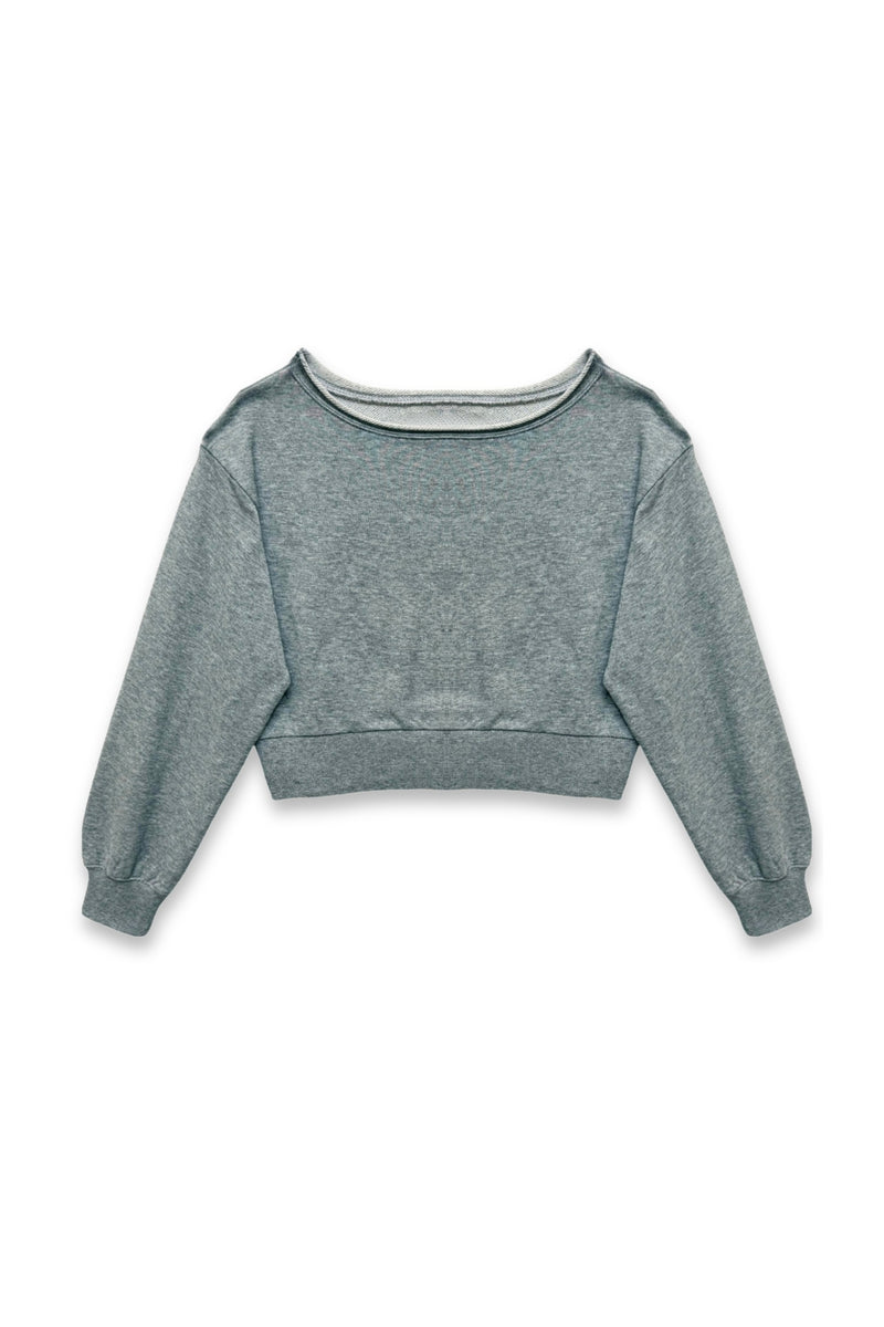 TWEEN TRISTAN VINTAGE STYLE OFF SHOULDER CROP TOP