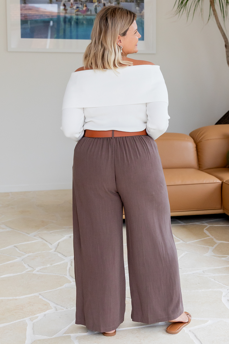 Kelsey Off Shoulder Knit Top Vanilla