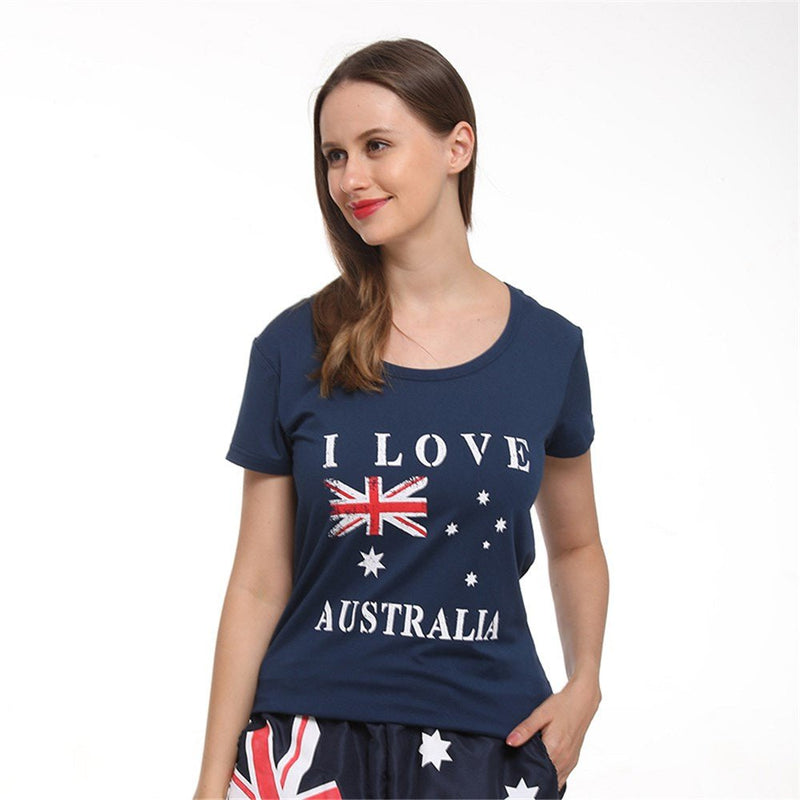 Australia Flag Womens Aussie T-Shirt