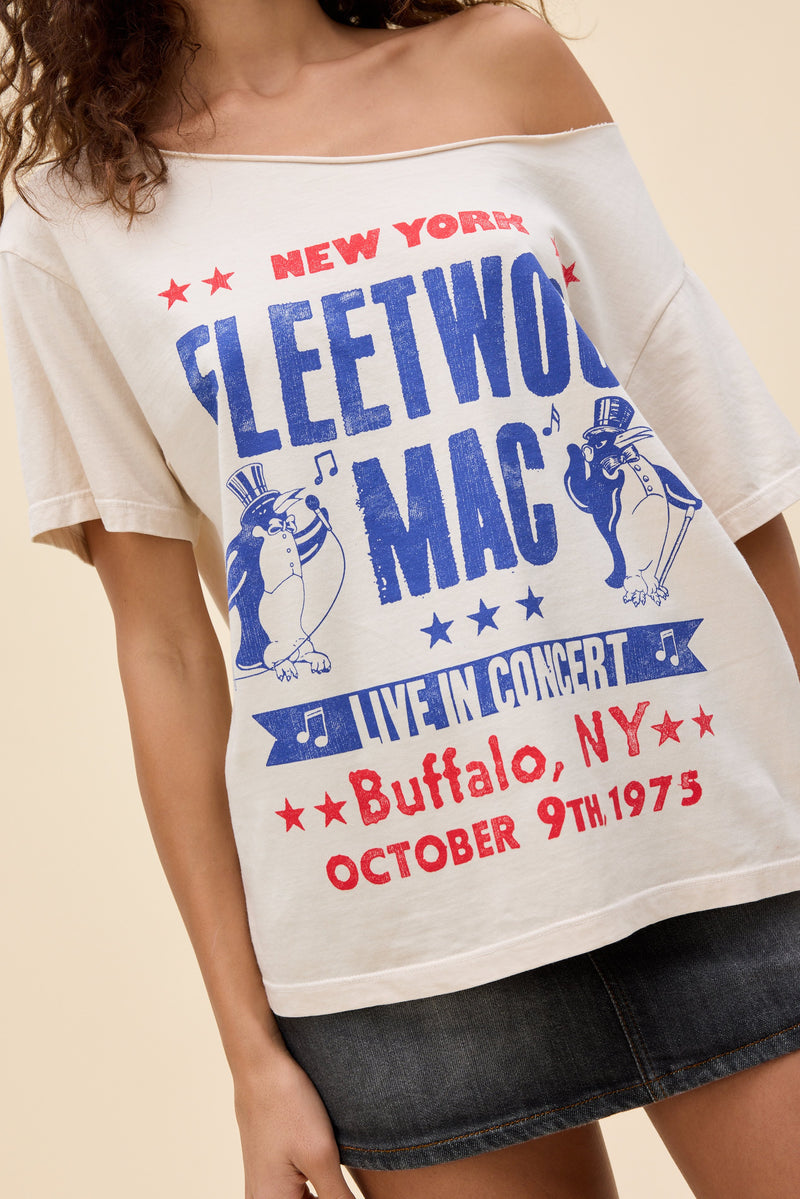 Fleetwood Mac Live in Concert Off-The-Shoulder Tee