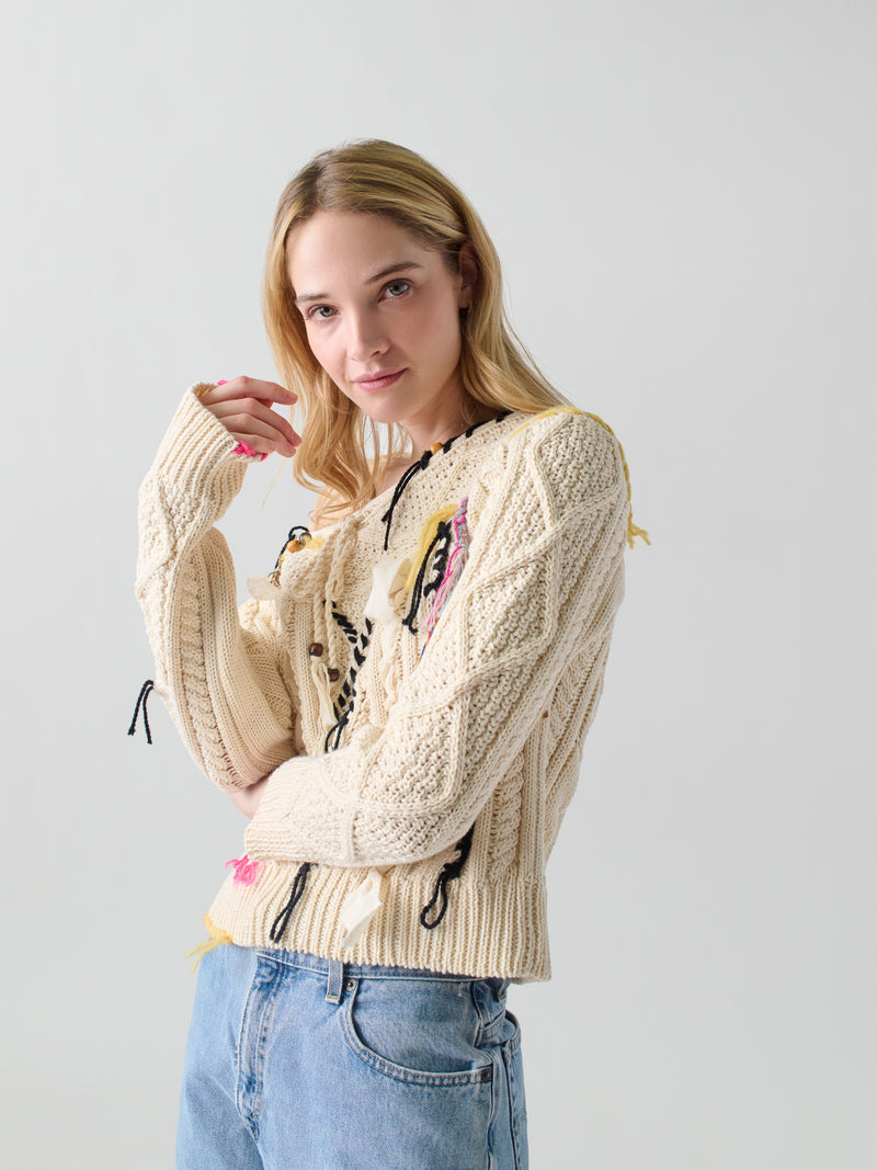 Vaggelis Off Shoulder Sweater