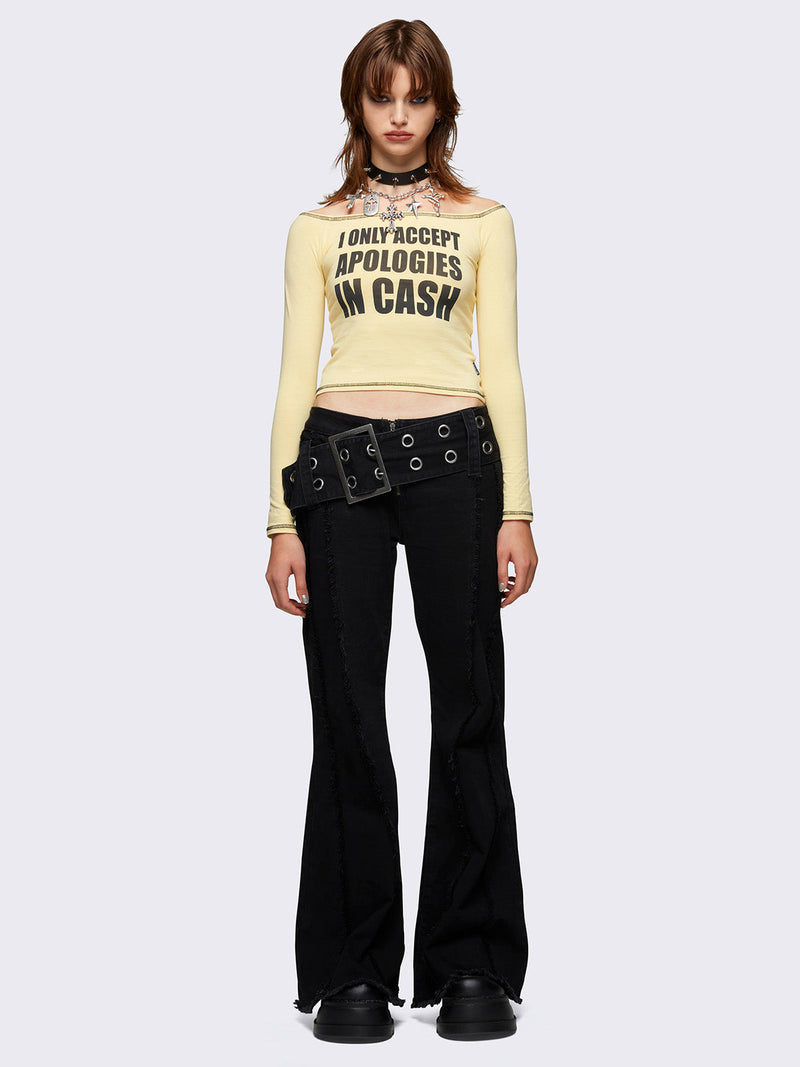 Apologie$ Off-Shoulder Top