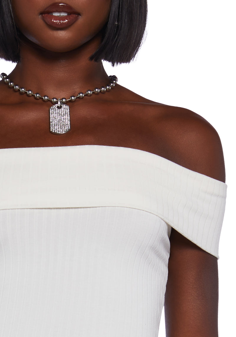 Love Is A Game Off The Shoulder Top